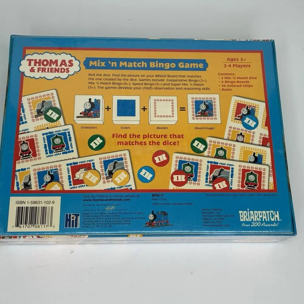 Thomas The Train & Friends Mix 'N Match Bingo Game Complete Brand New Sealed